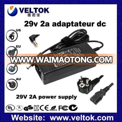 29v adaptateur dc 29v 2a alimentation power supply 29v 2a dc power supply