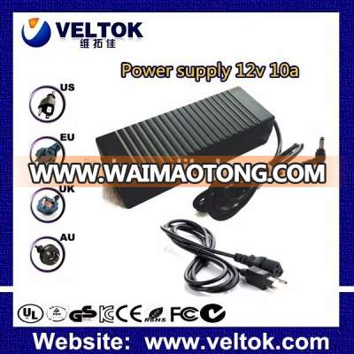 DC connection 12v 10Amp power supply ac dc adapter EN 60950