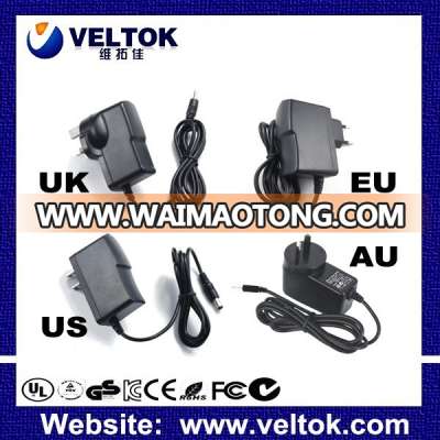 power adapter input 100 240v ac 50/60hz set top box power adapter 12V 1A